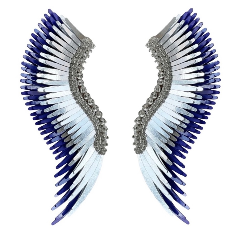 Mignonne Gavigan Madeline Earrings Purple/Silver
